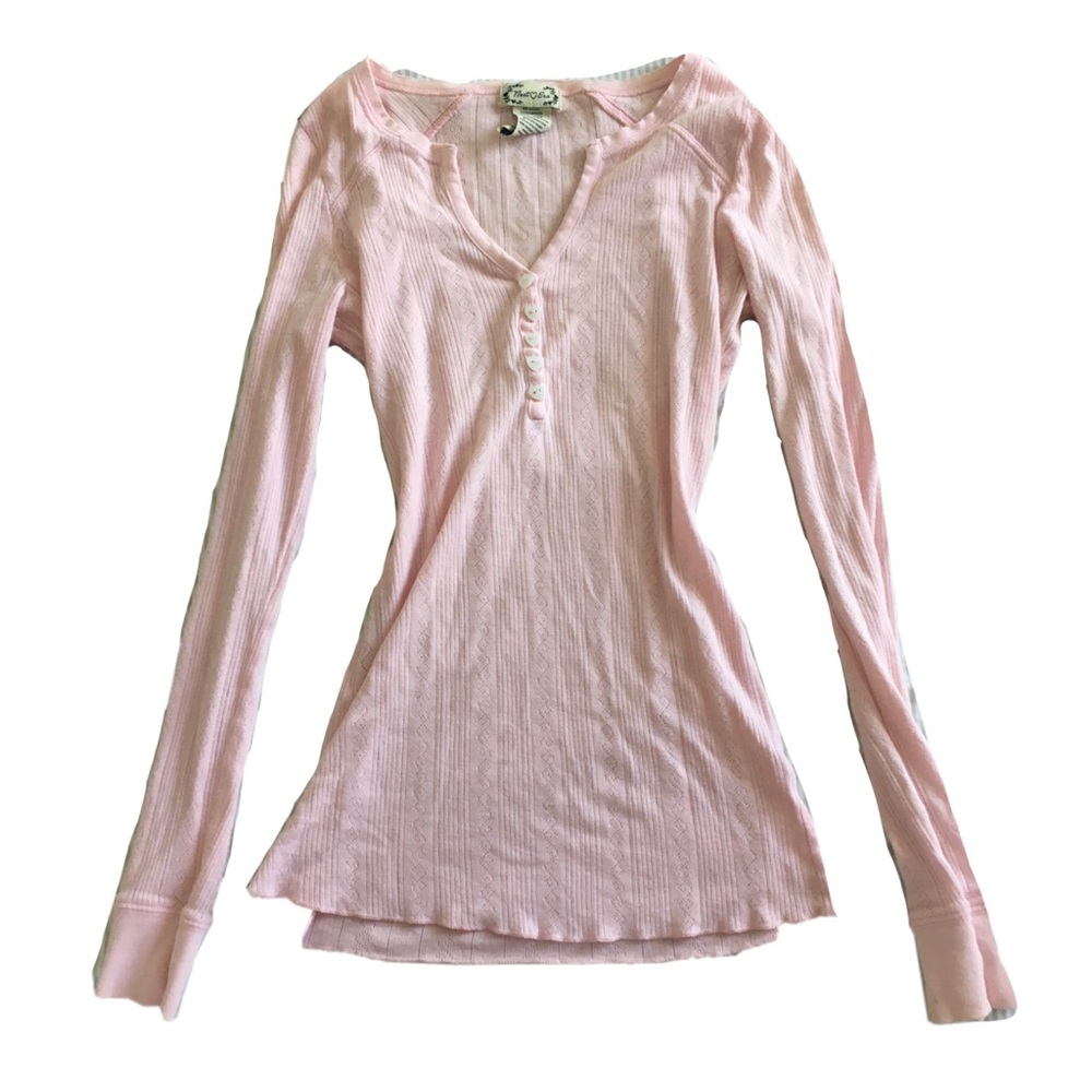 heart pointelle knit babydoll coquette